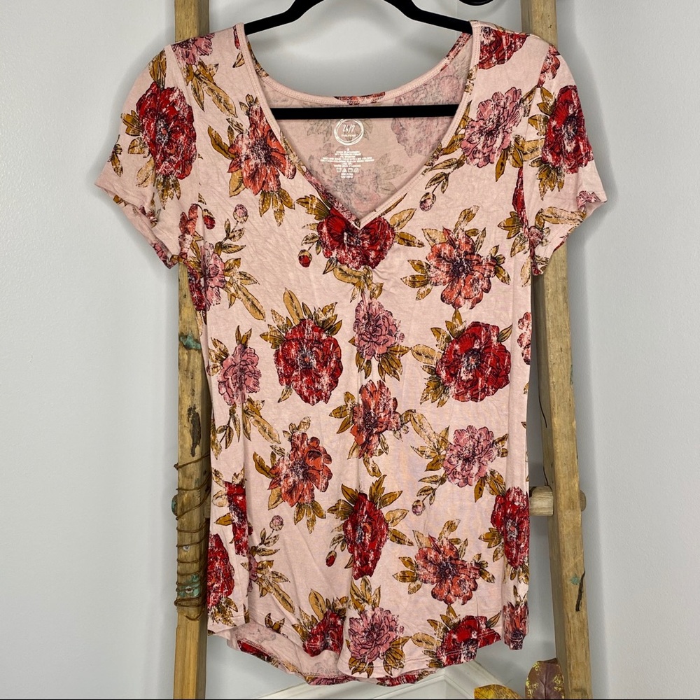 Pink Floral Tee